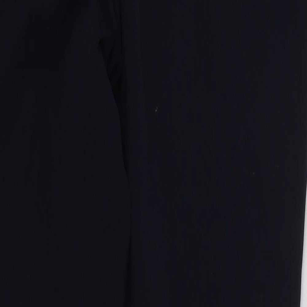 H&M Womens Blue  Polyester Trousers  Size 8 L27 in Regular Zip