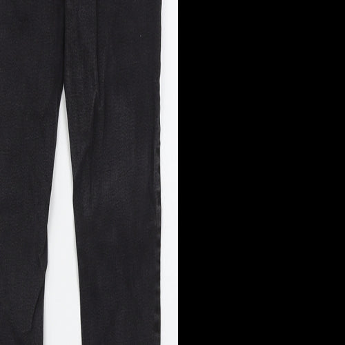 Denim Co Womens Black  Cotton Skinny Jeans Size 16 L30 in Regular Button