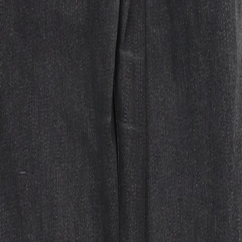 Topshop Womens Grey  Cotton Skinny Jeans Size 25 in L29 in Regular Button