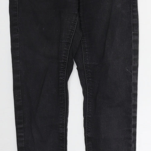 Topshop Womens Grey  Cotton Skinny Jeans Size 26 L27 in Regular Button