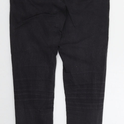 Topshop Womens Grey  Cotton Skinny Jeans Size 26 L27 in Regular Button