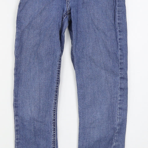 New Look Womens Blue  Cotton Skinny Jeans Size 8 L26 in Regular Button