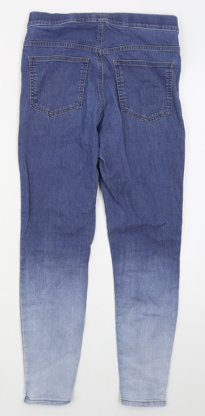 Marks and Spencer Womens Blue  Cotton Jegging Jeans Size 10 L26 in Regular