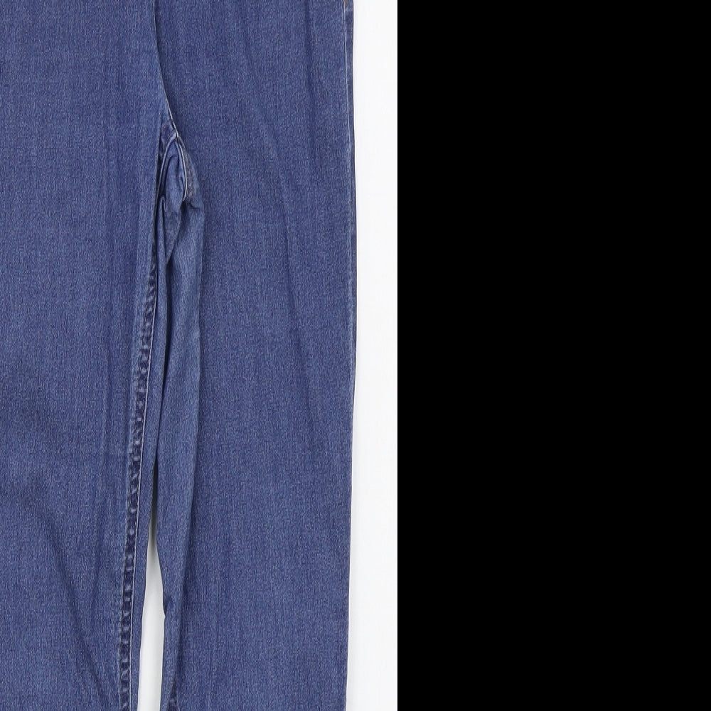 Marks and Spencer Womens Blue  Cotton Jegging Jeans Size 10 L26 in Regular