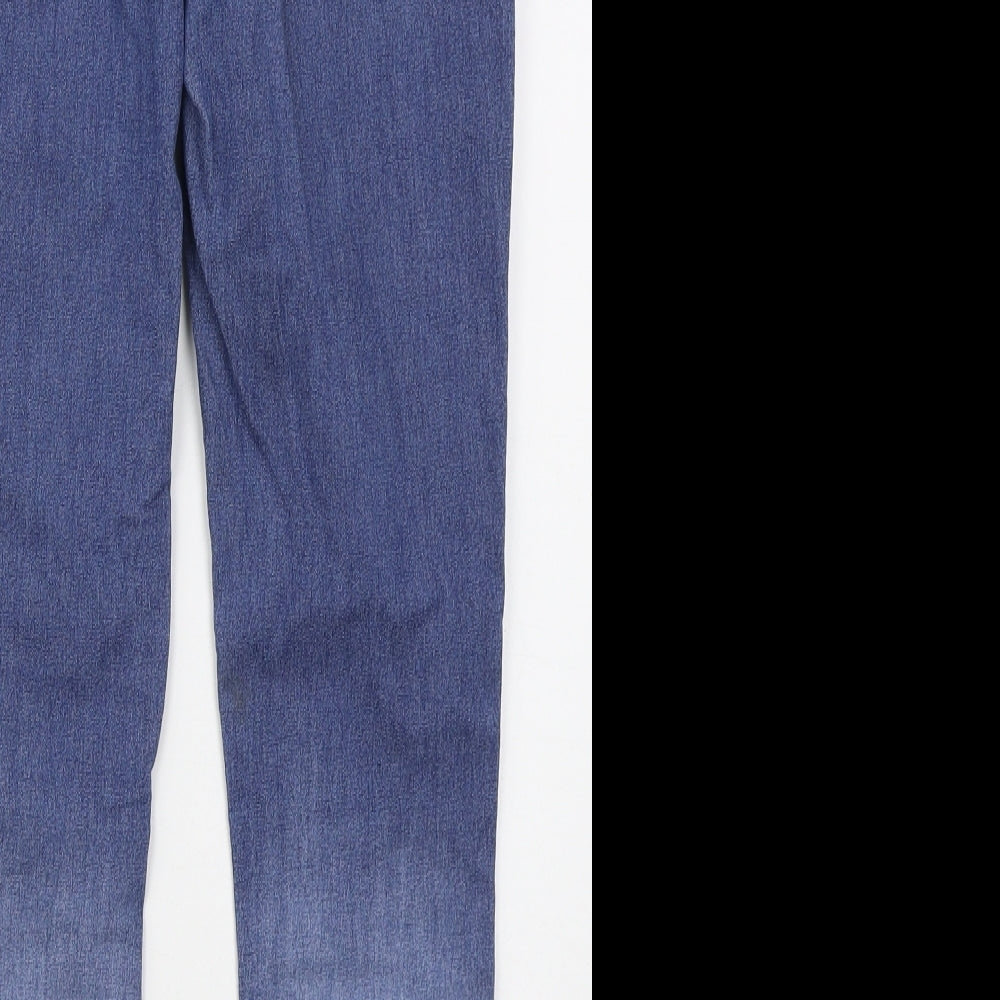 Marks and Spencer Womens Blue  Cotton Jegging Jeans Size 10 L26 in Regular
