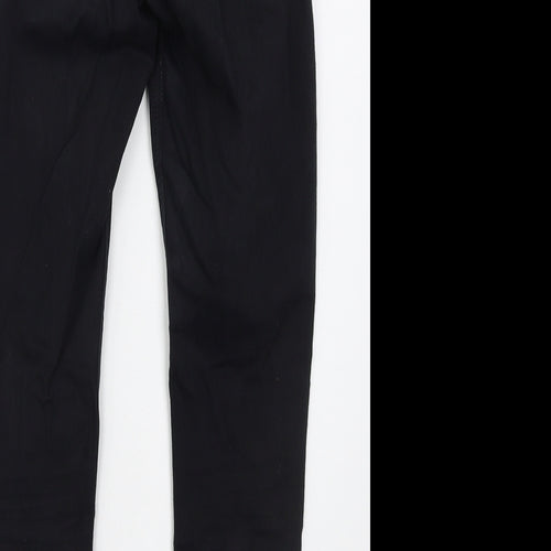 Topshop Womens Black  Cotton Skinny Jeans Size 26 in L26 in Regular Button