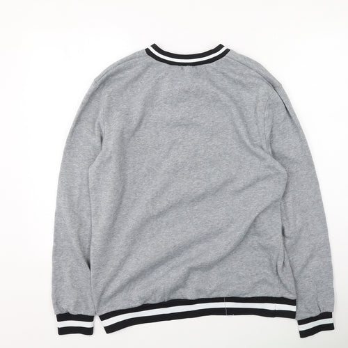 Preworn Womens Grey  Polyester Pullover Sweatshirt Size 3XL