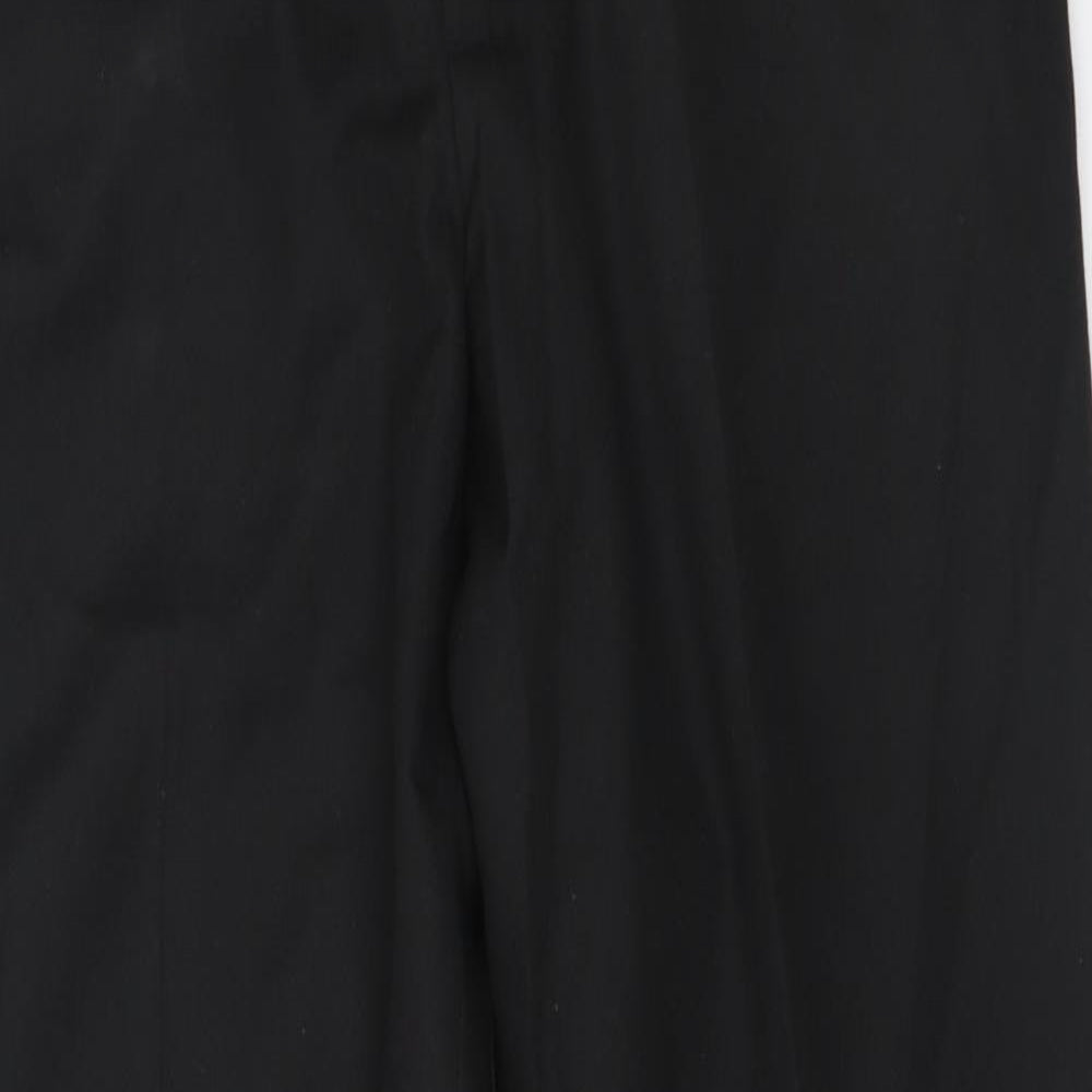 TU Mens Black  Polyester Trousers  Size 32 L29 in Regular