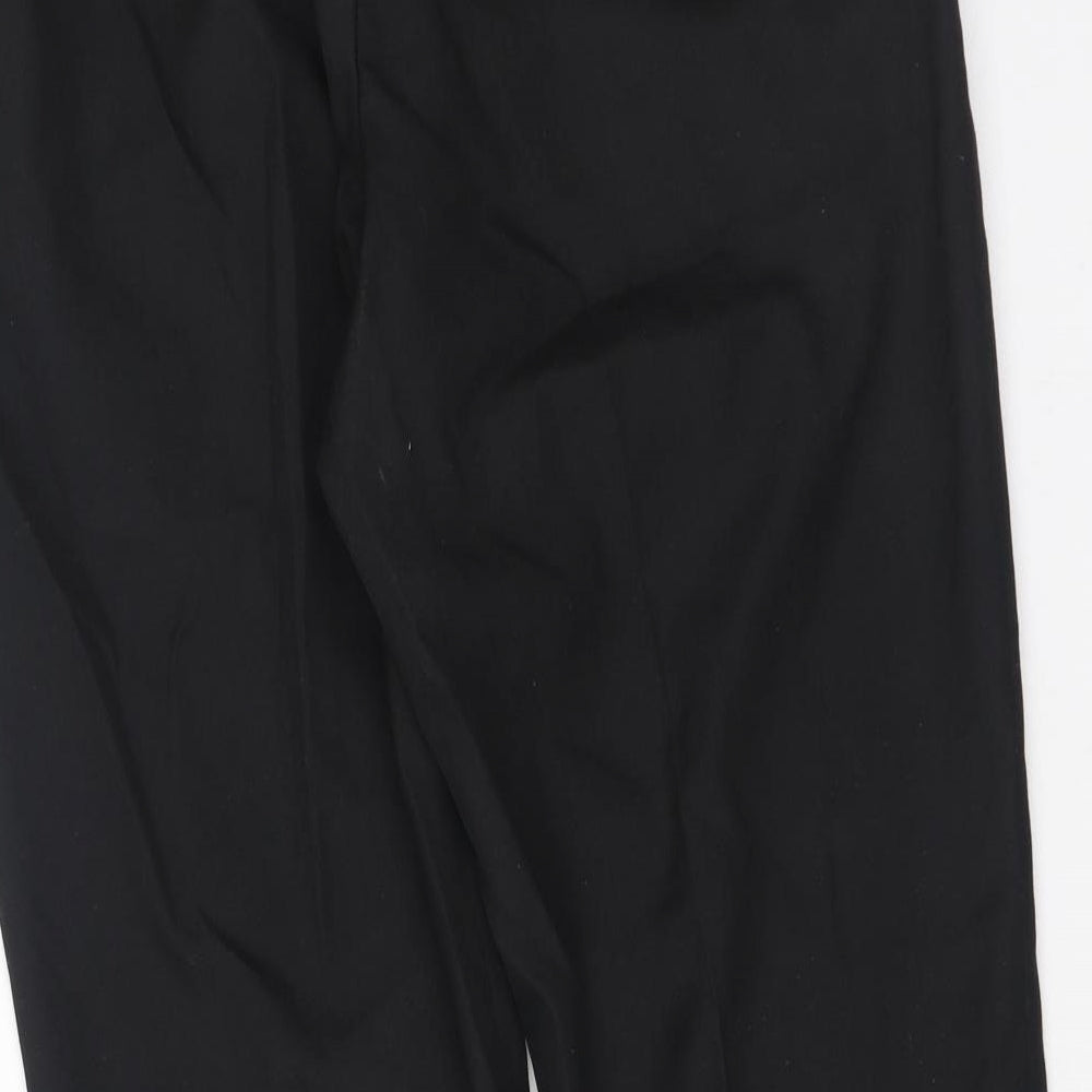 TU Mens Black  Polyester Trousers  Size 32 L29 in Regular