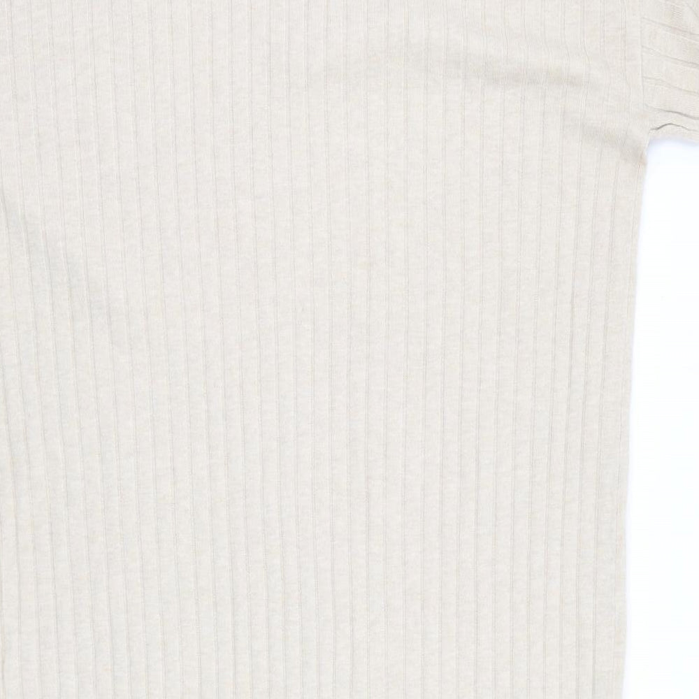 et vous Womens Beige  Viscose Jumper Dress  Size 20  V-Neck