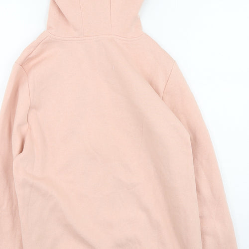 Primark Womens Pink Round Neck  Polyester Full Zip Jumper Size M