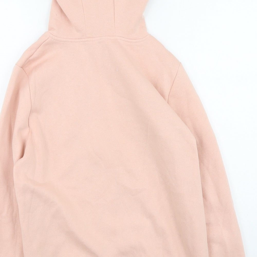 Primark Womens Pink Round Neck  Polyester Full Zip Jumper Size M