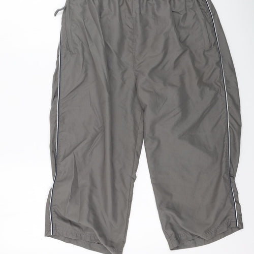 us  Mens Green  Polyester Trousers  Size L L21 in Regular