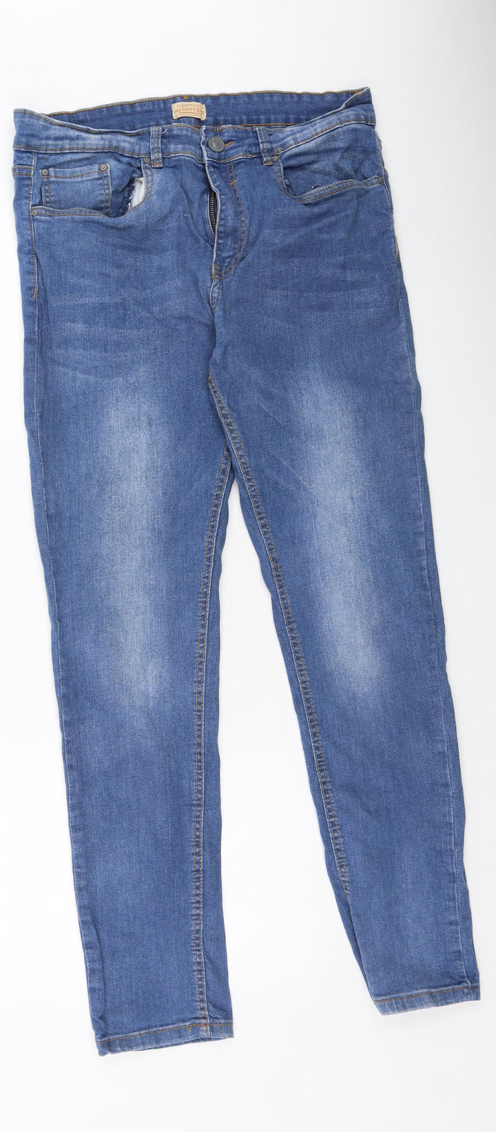 Heritage outfiters Womens Blue Cotton Skinny Jeans Size 36 L32 in Regular
