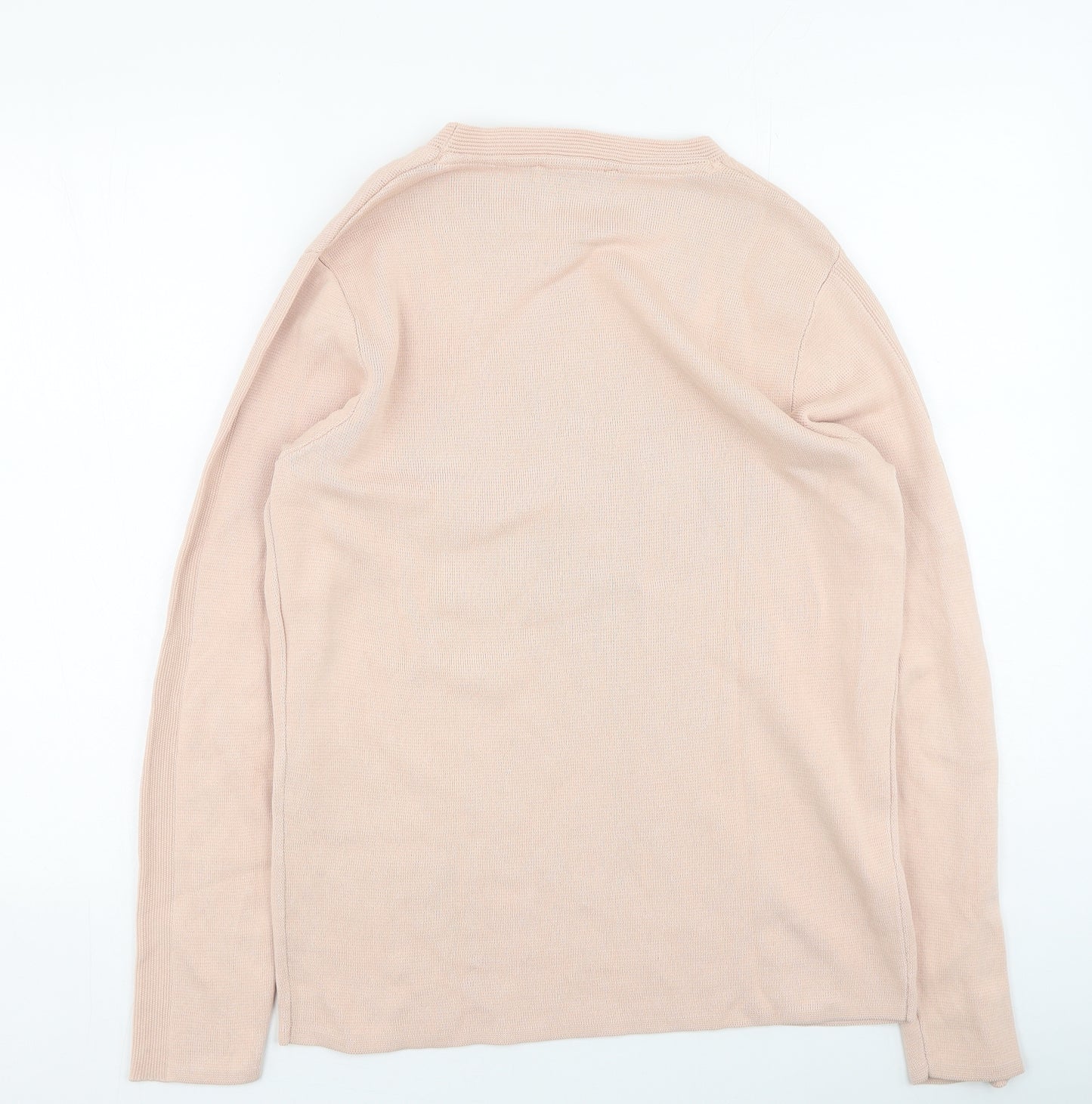 JACK & JONES Mens Pink Round Neck  Cotton Pullover Jumper Size XL