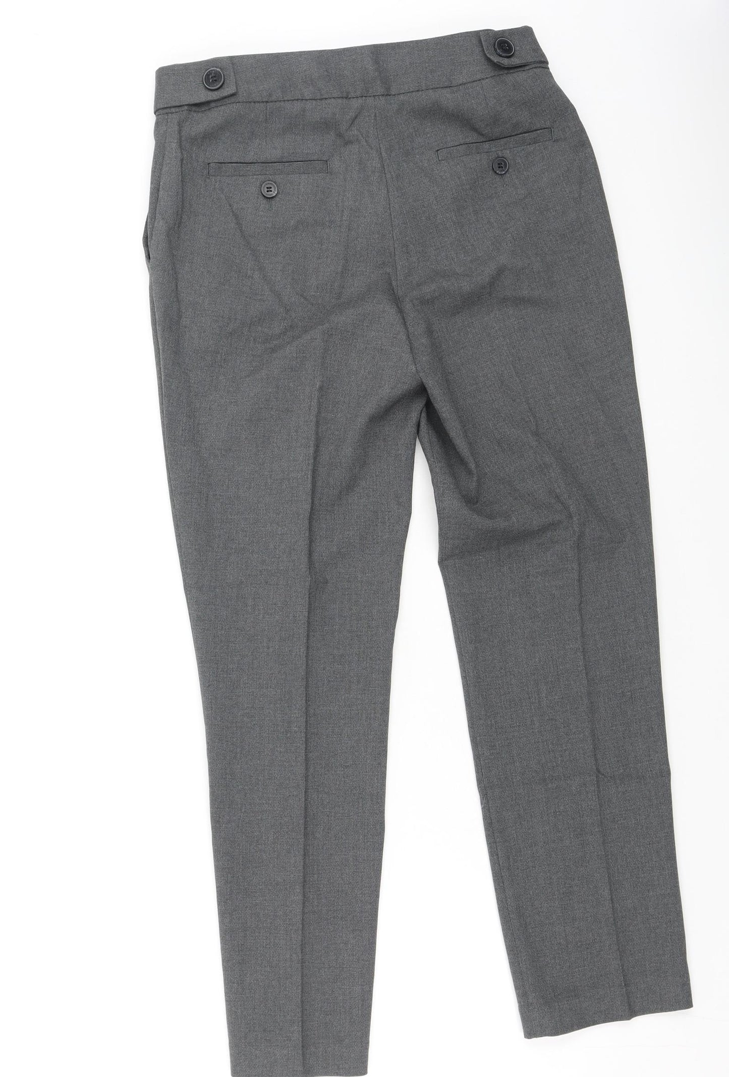 NEXT Womens Grey  Viscose Dress Pants Trousers Size 6 L28 in Regular