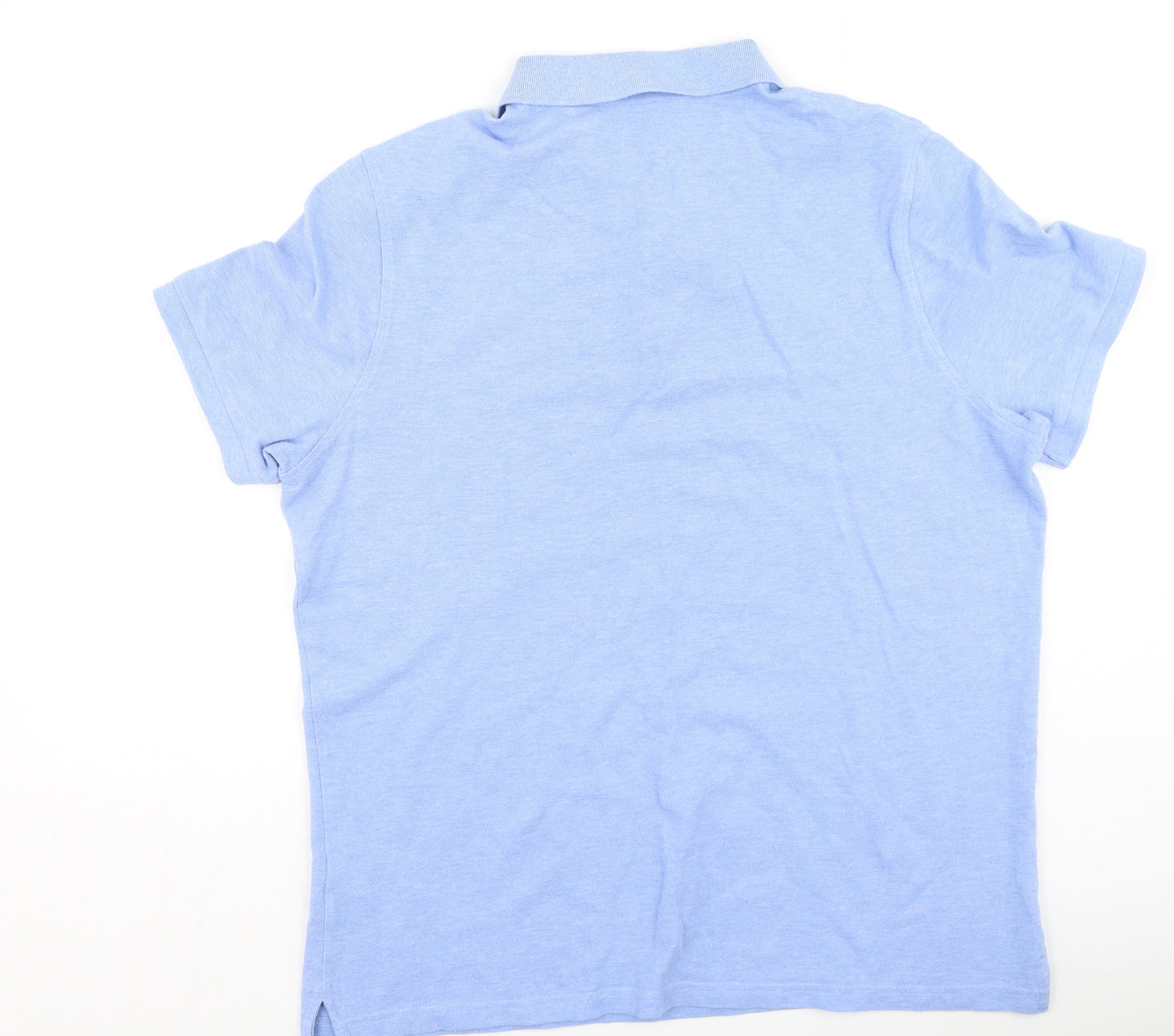 Marks and Spencer Mens Blue  Cotton  Polo Size XL Collared