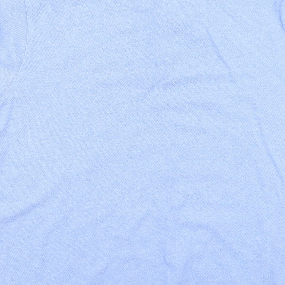 Marks and Spencer Mens Blue  Cotton  Polo Size XL Collared