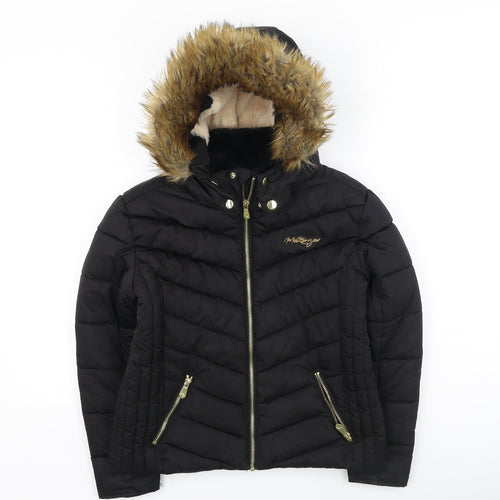 McKenzie Girls Black   Basic Coat Coat Size 10-11 Years