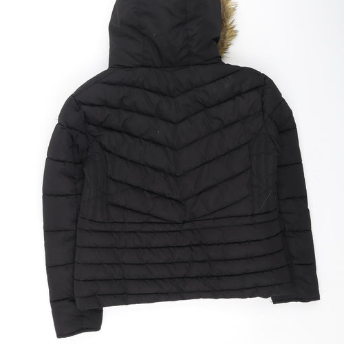 McKenzie Girls Black   Basic Coat Coat Size 10-11 Years