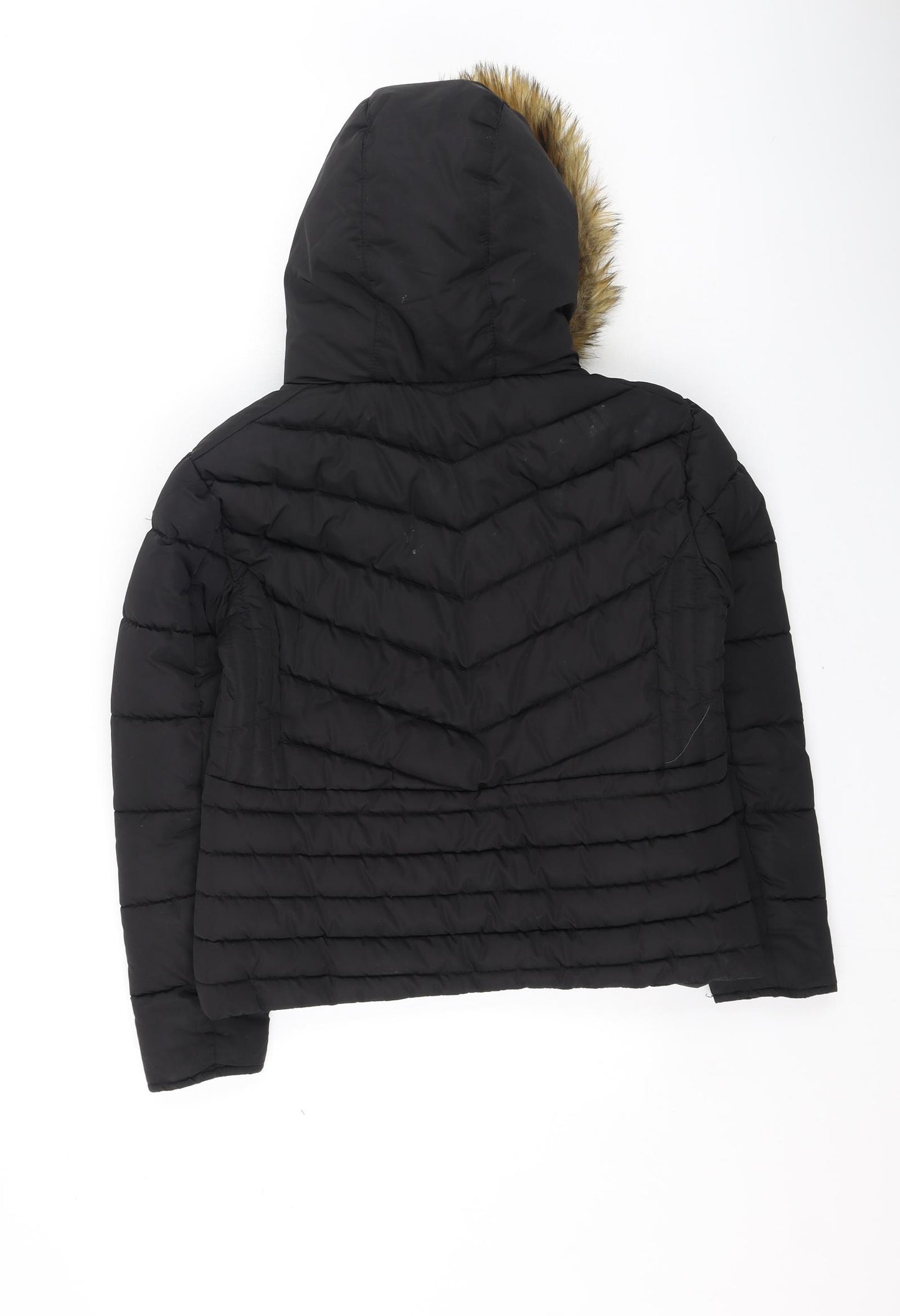 McKenzie Girls Black   Basic Coat Coat Size 10-11 Years