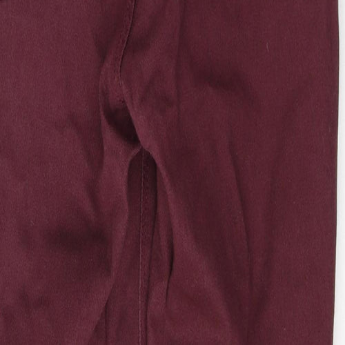 WareDenim Womens Red  Cotton Skinny Jeans Size 12 L30 in Regular Button