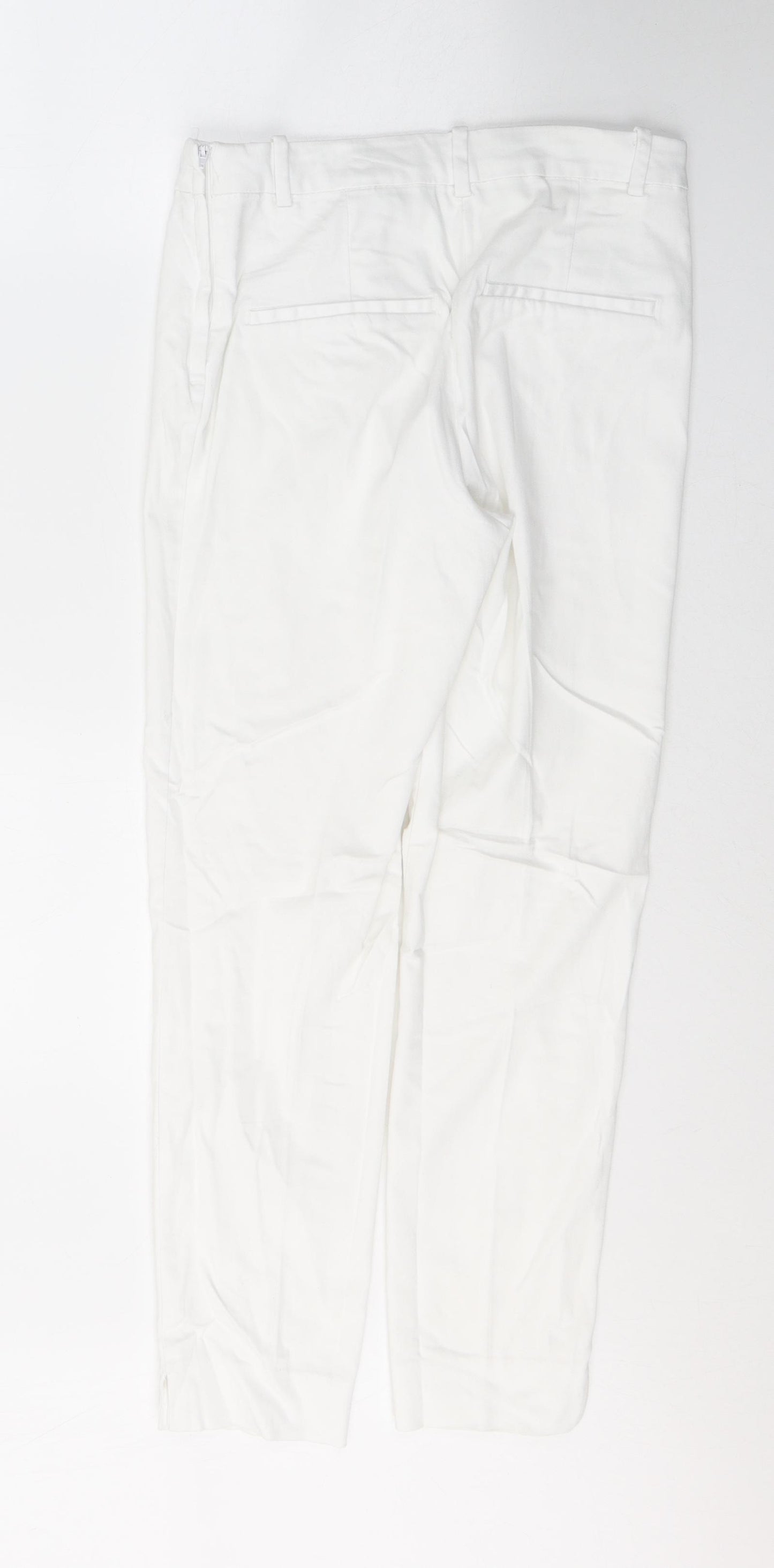 H&M Womens White  Cotton Jegging Jeans Size 10 L26 in Regular Zip