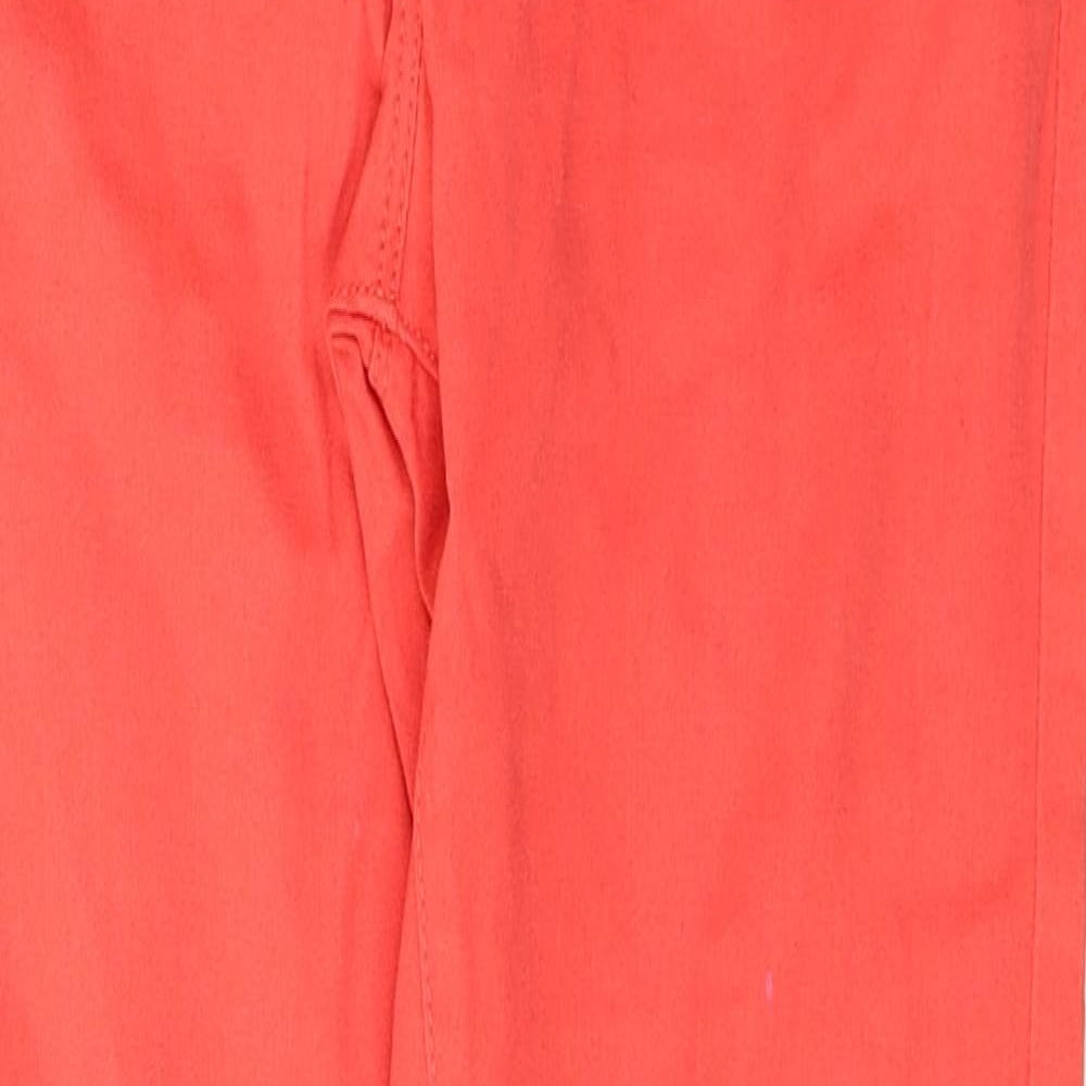 Marks and Spencer Womens Red  Cotton Jegging Jeans Size 8 L29 in Regular Button