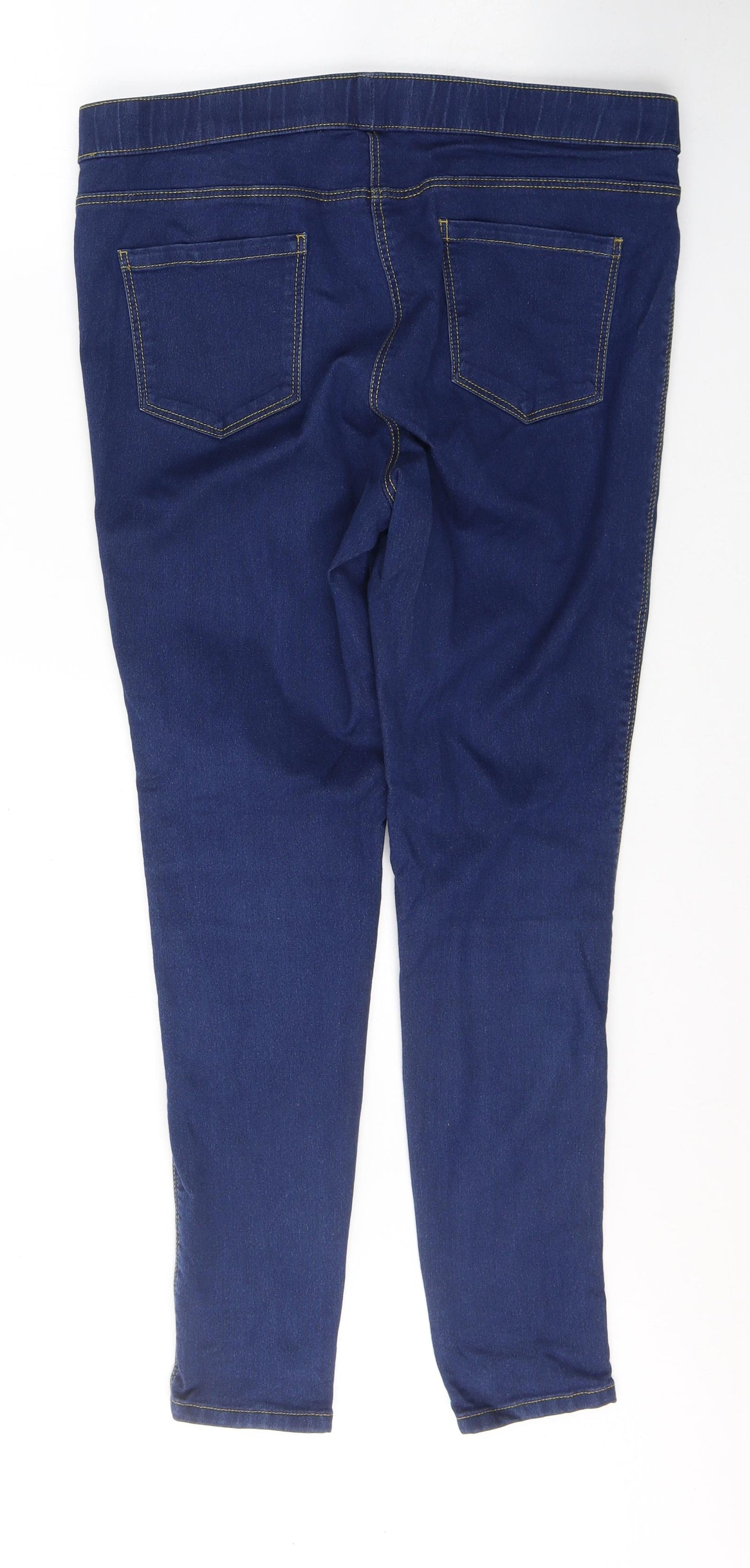Nutmeg Womens Blue  Cotton Jegging Jeans Size 16 L28 in Regular