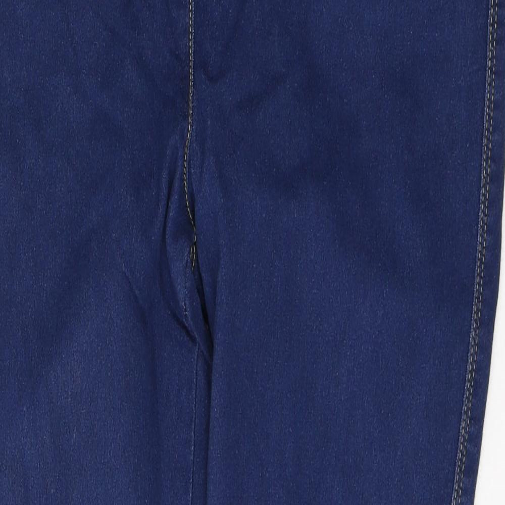 Nutmeg Womens Blue  Cotton Jegging Jeans Size 16 L28 in Regular