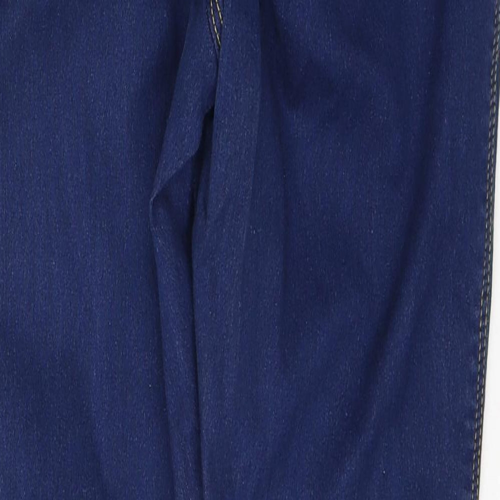 Nutmeg Womens Blue  Cotton Jegging Jeans Size 16 L28 in Regular