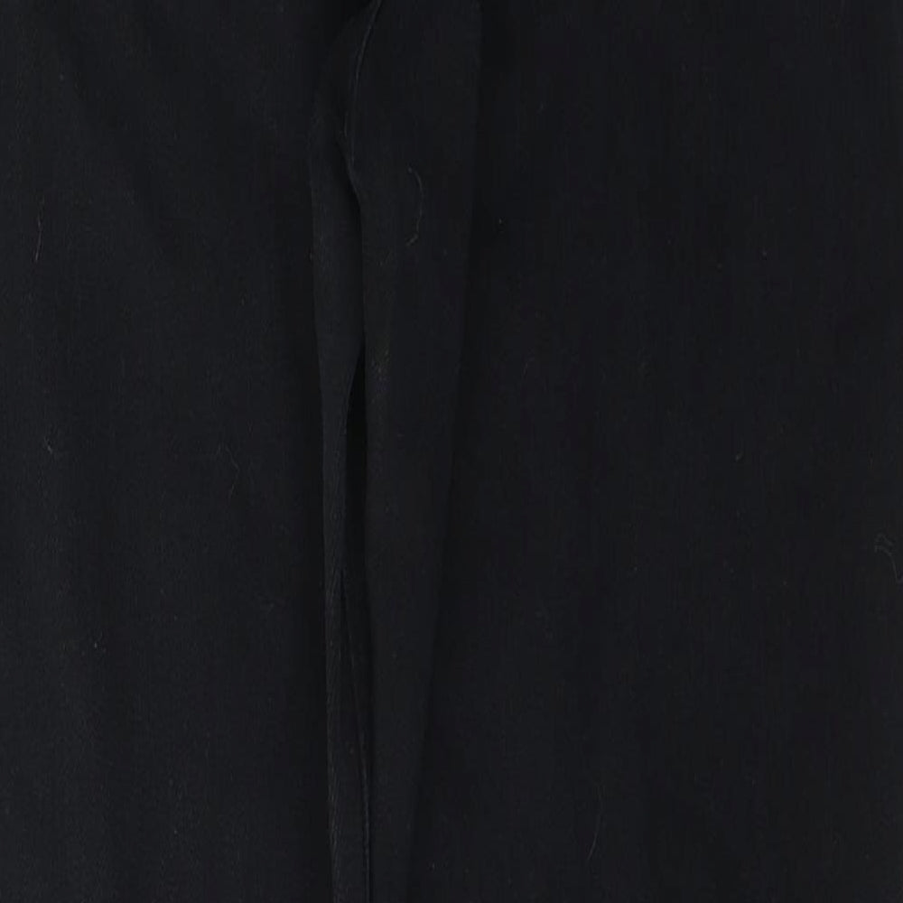 Autograph Womens Black  Cotton Skinny Jeans Size 14 L28 in Regular Button