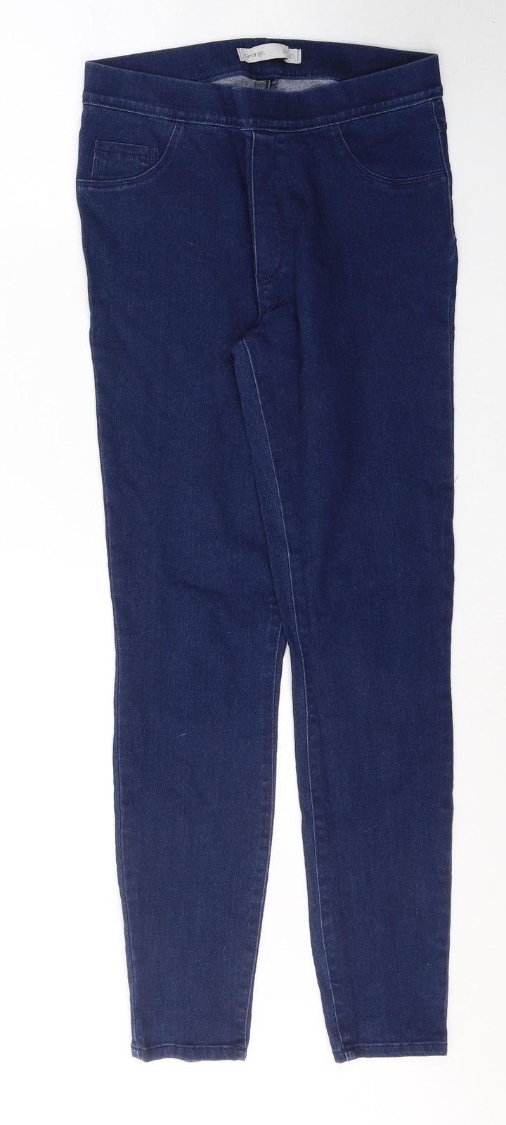 GEORGE Womens Blue Cotton Jegging Jeans Size 10 L28 in Regular