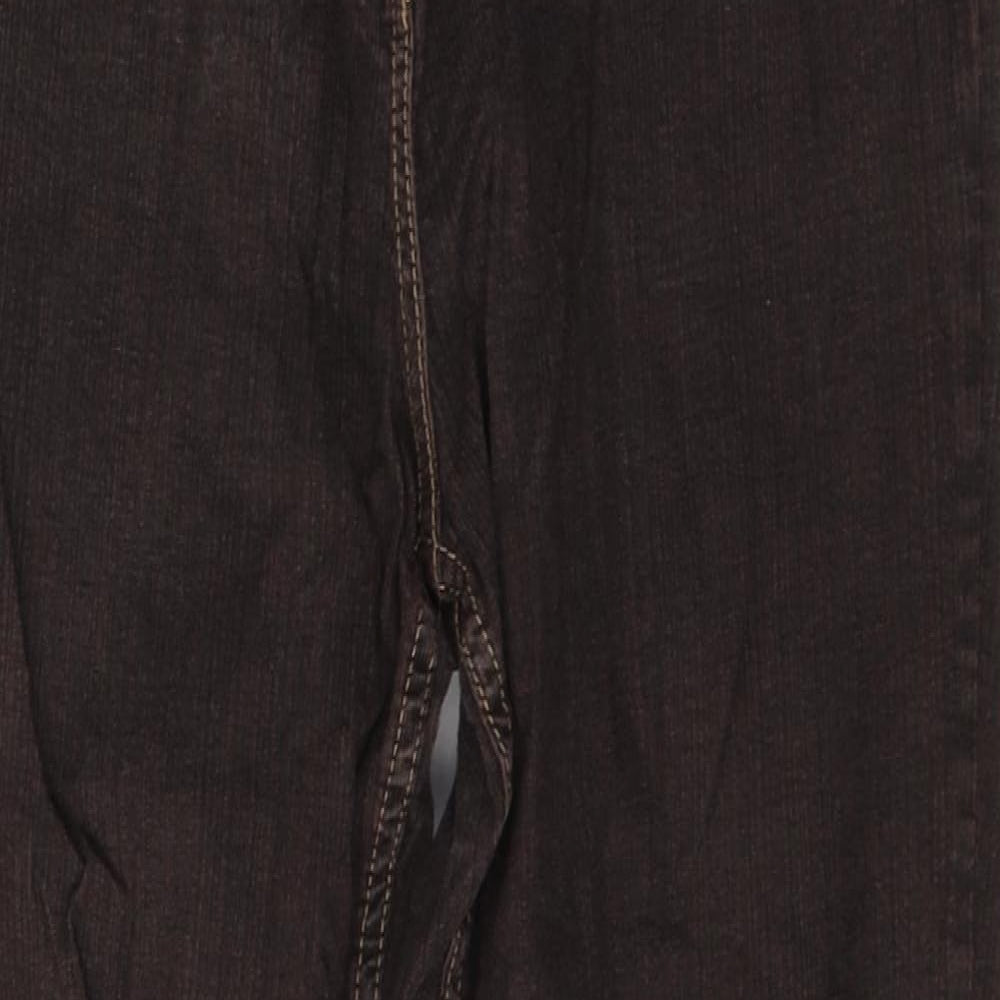 Canada Womens Brown  Cotton Straight Jeans Size 18 L30 in Regular Button