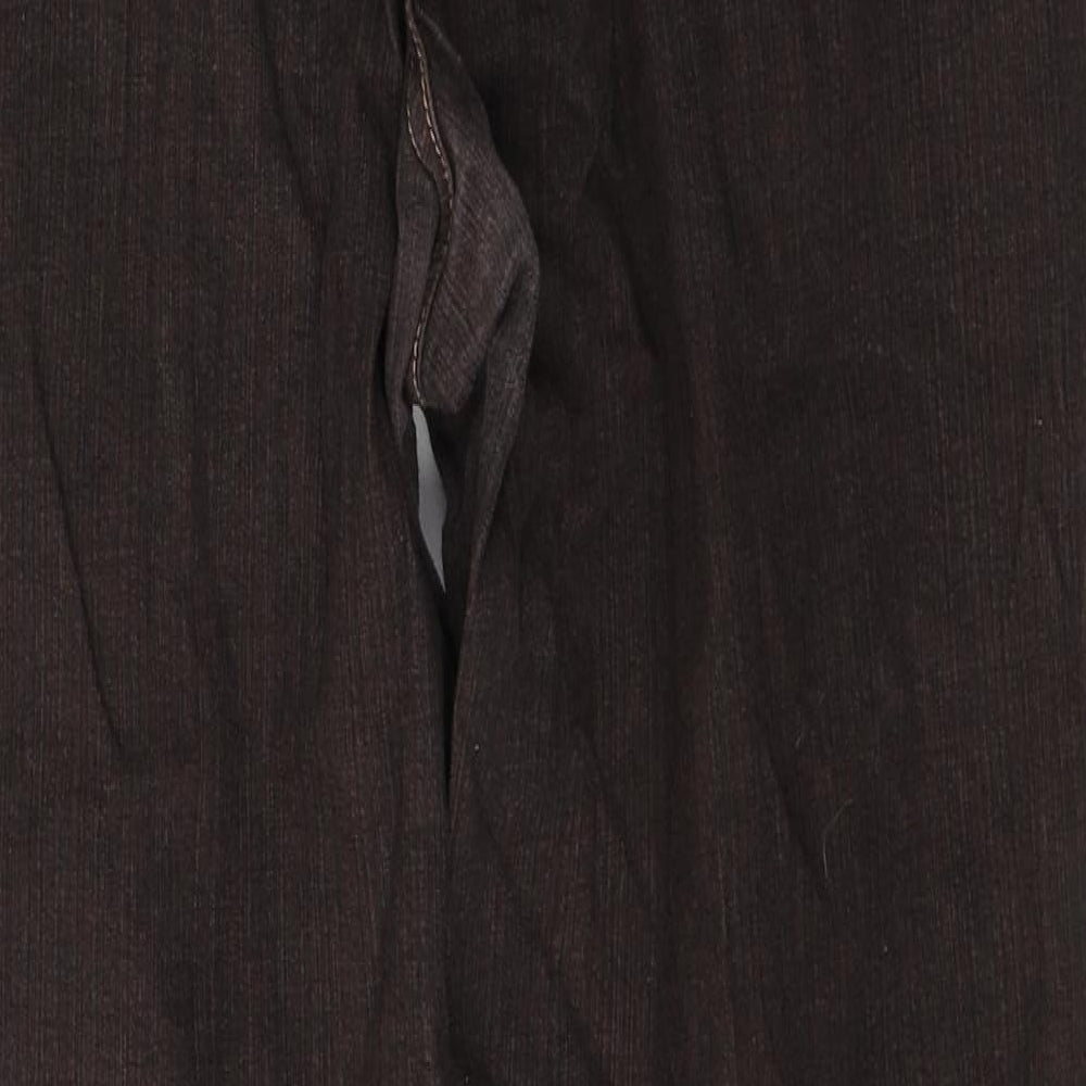 Canada Womens Brown  Cotton Straight Jeans Size 18 L30 in Regular Button