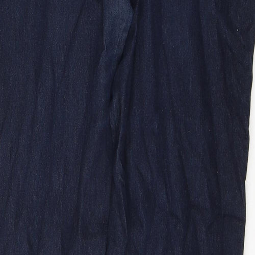 Denim & Co. Womens Blue  Cotton Skinny Jeans Size 12 L33 in Regular Button