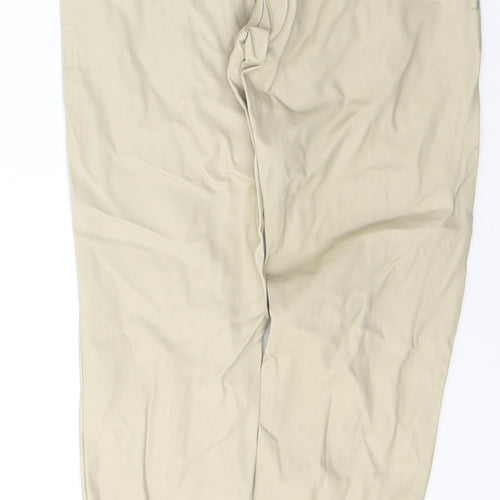 Zara Womens Beige  Cotton Skinny Jeans Size S L28 in Regular Button