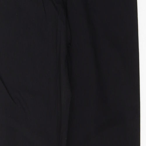 Papaya Womens Black  Viscose Trousers  Size 10 L28 in Regular Button