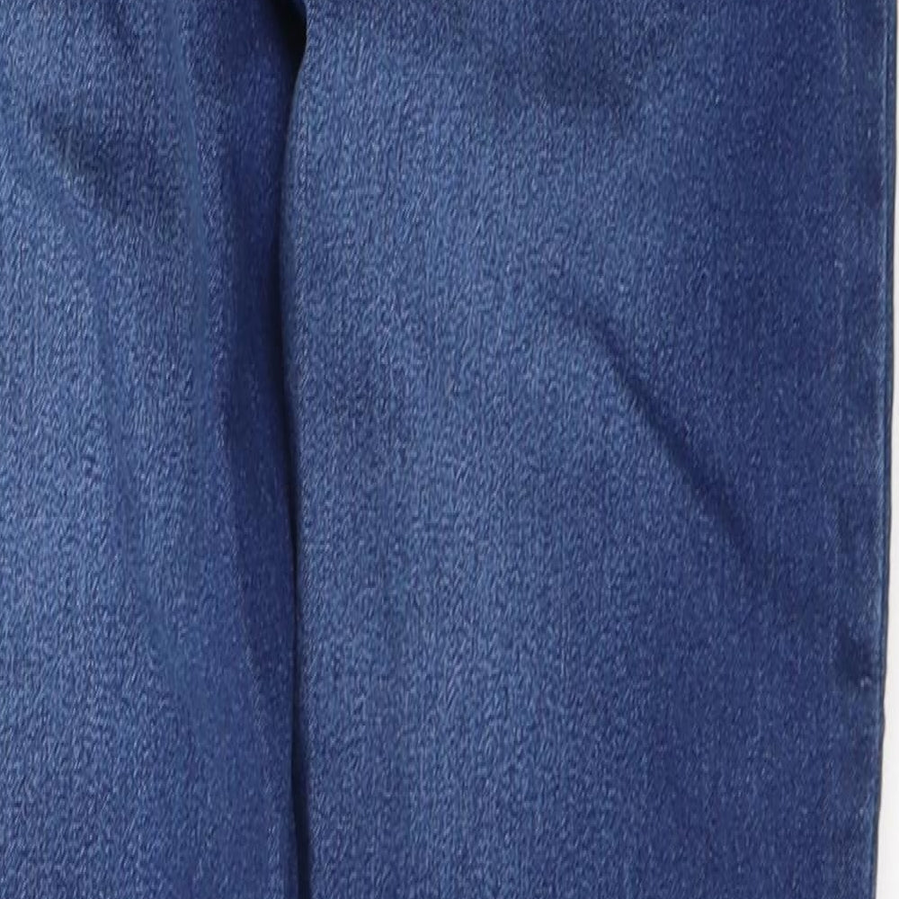 Avenue  Womens Blue  Cotton Jegging Jeans Size 8 L28 in Regular Button