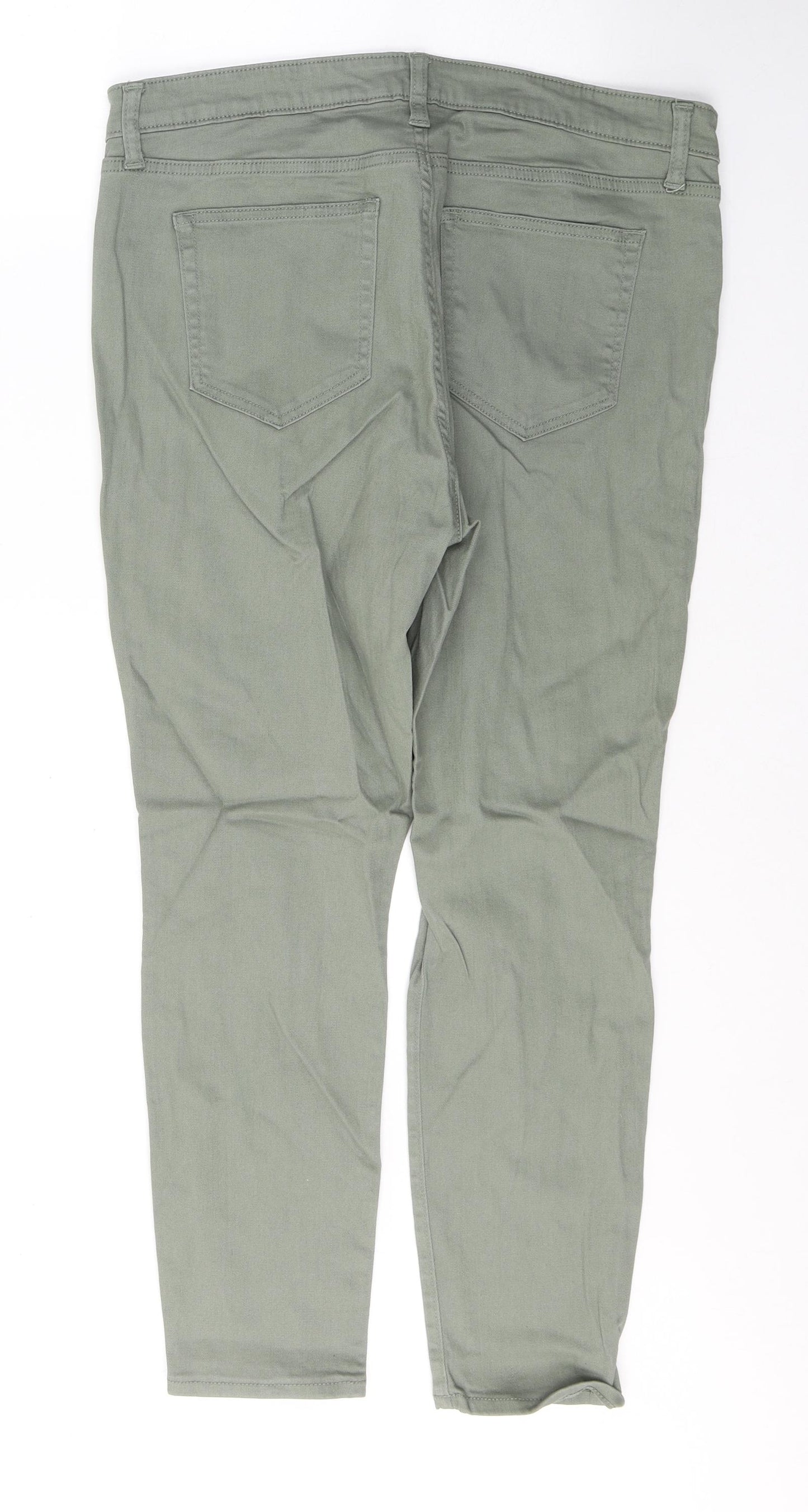 Gap Womens Green  Cotton Jegging Jeans Size 16 L27 in Regular Button