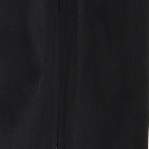 Denim & Co. Womens Black  Cotton Skinny Jeans Size 12 L29 in Regular Button
