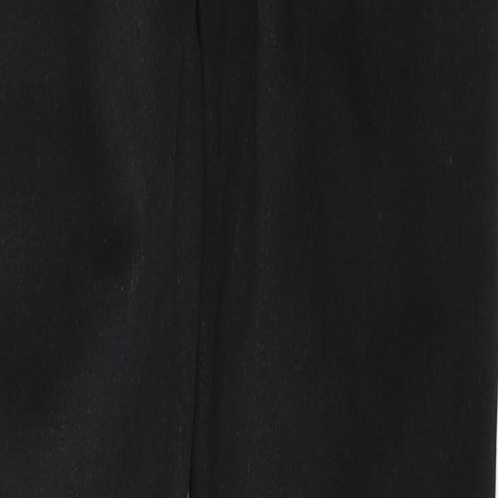 Denim & Co. Womens Black  Cotton Skinny Jeans Size 12 L29 in Regular Button