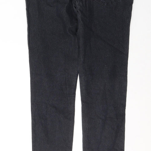 Denim & Co. Womens Blue  Cotton Skinny Jeans Size 10 L32 in Regular Button