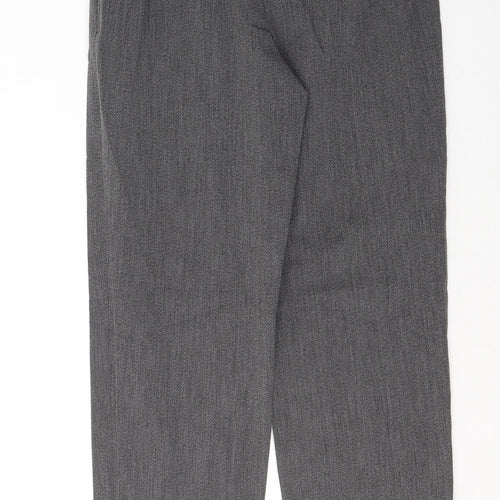 Preworn Womens Grey  Polyester Trousers  Size 8 L30 in Regular Zip