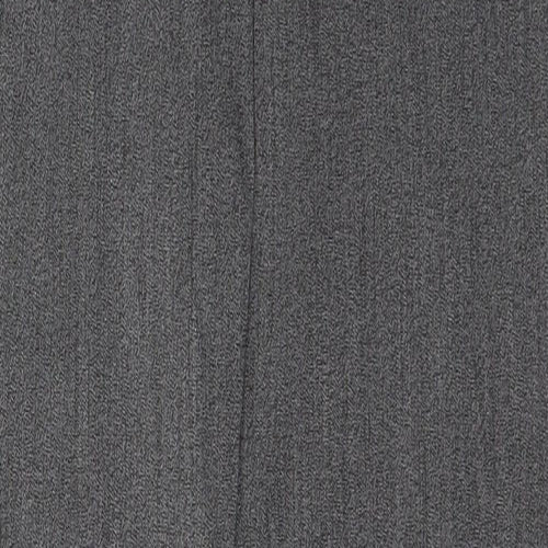 Preworn Womens Grey  Polyester Trousers  Size 8 L30 in Regular Zip