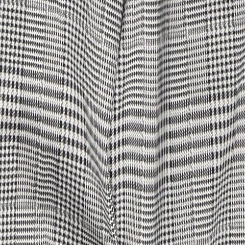 H&M Womens White Houndstooth Cotton Snow Pants Trousers Size 6 L26 in Regular Button