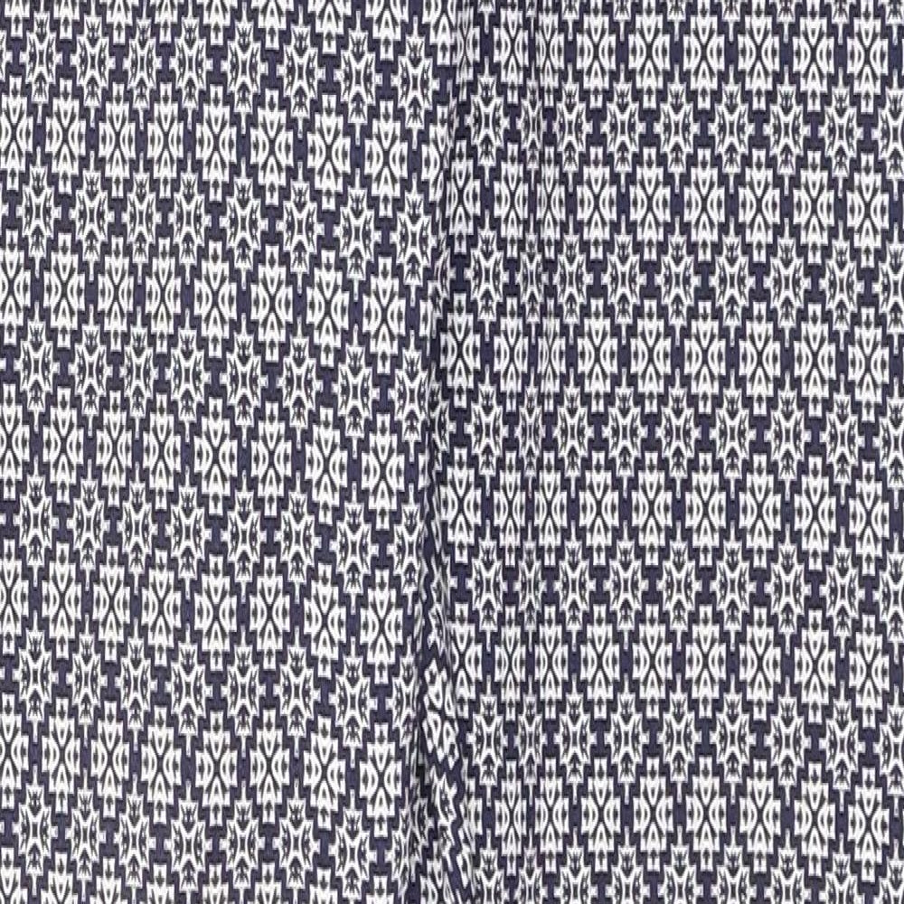 Primark Womens Blue Geometric Polyester Jegging Leggings Size 8 L28 in