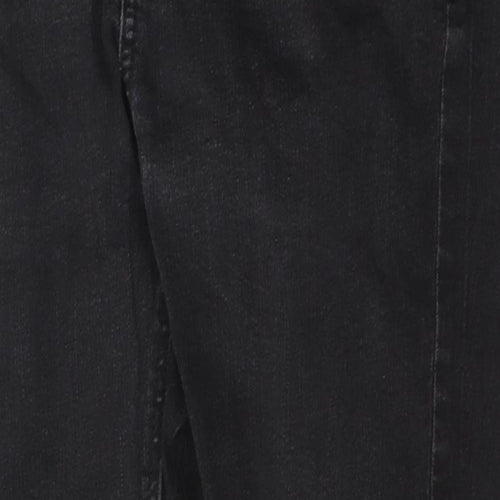George Womens Black  Cotton Skinny Jeans Size 12 L27 in Regular Button