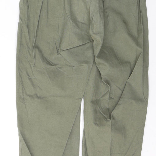 Super Womens Green  Cotton Tapered Jeans Size 8 L27 in Regular Button