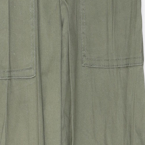 Super Womens Green  Cotton Tapered Jeans Size 8 L27 in Regular Button